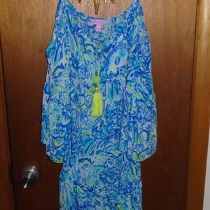 Lily Pulitzer colorful blue/green dress